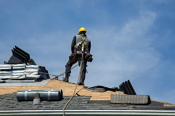 Professional Gutter Installation technician working in Agoura Hills, CA